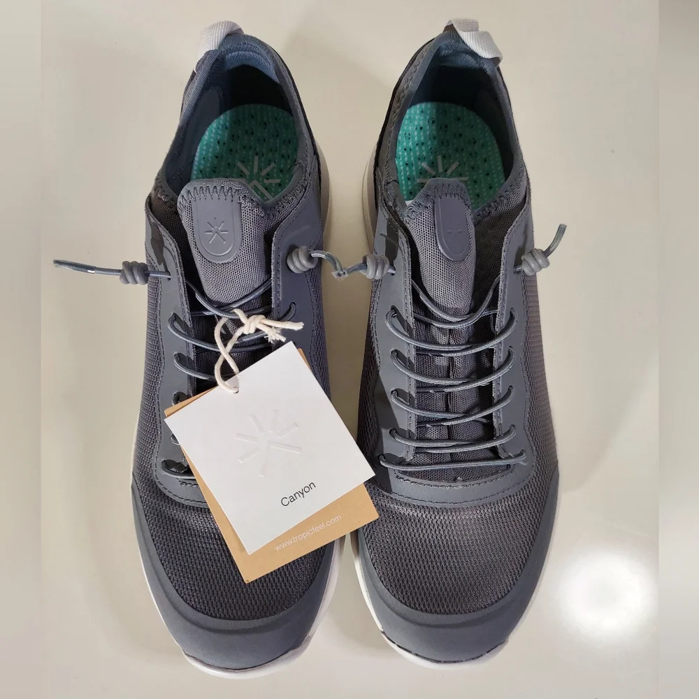 Tropicfeel Canyon All Terrain Asphalt Gray Water Travel Sneakers MN Size 10 NWT - Picture 4 of 16